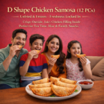 D Shape Chicken Samosa – 12 PCs | Frozen & Unfried | Ajwa Foods - Image 3