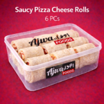 Saucy Pizza Cheese Rolls – 6 PCs | Crispy & Cheesy Snack by Ajwa Foods
