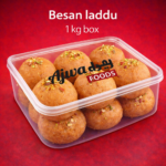 Besan Laddu 1kg Box | by Ajwa Foods  | Traditional Desi Mithai Made with Pure Ghee